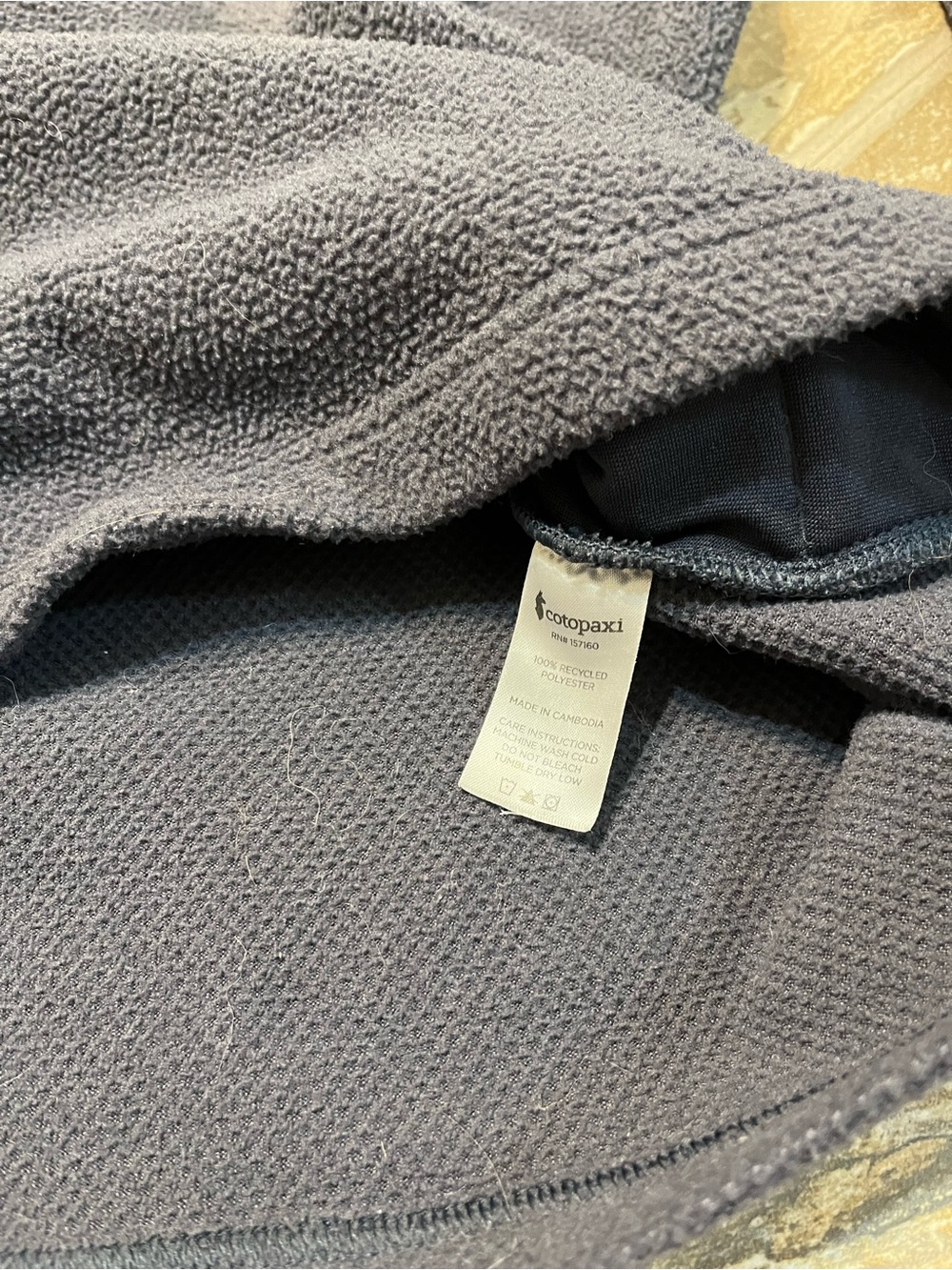 Cotopaxi Abrazo Half Zip Fleece Pullover Jacket Mens Medium Blue Colorblock - Picture 4 of 7